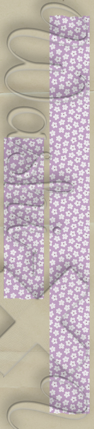 Washi-X Washi Tape Purple-white flowers patterned washi tape
