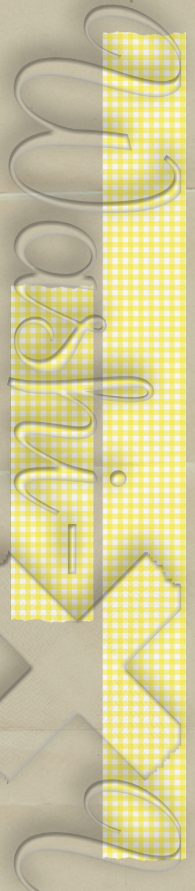 Yellow squares patterned washi tape