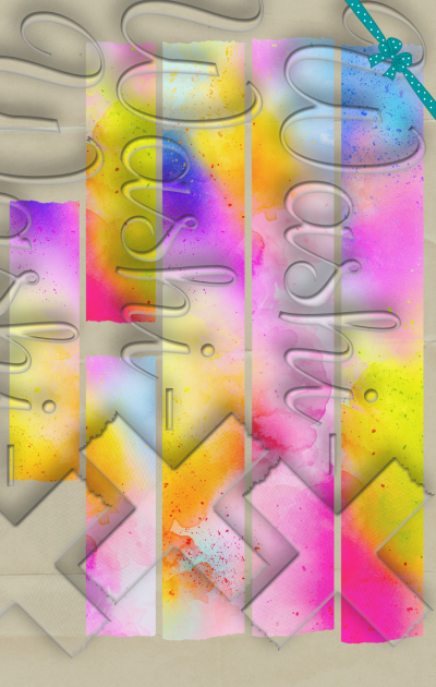 Washi-X Sets  Color stains patterned washi tape set