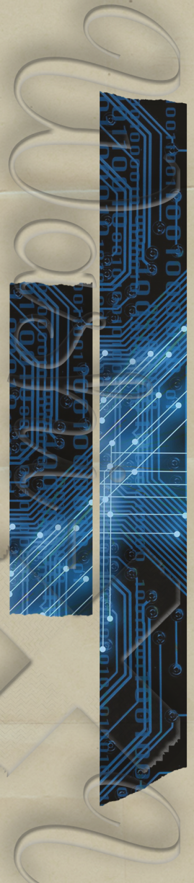 Printed circuit board patterned washi tape