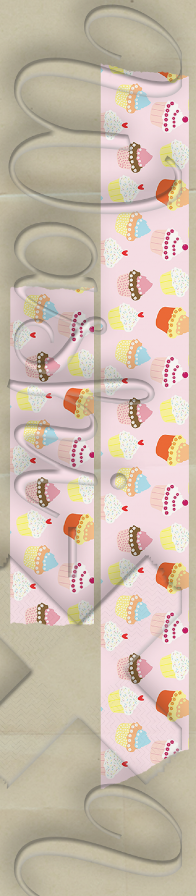 Cupcakes patterned washi tape