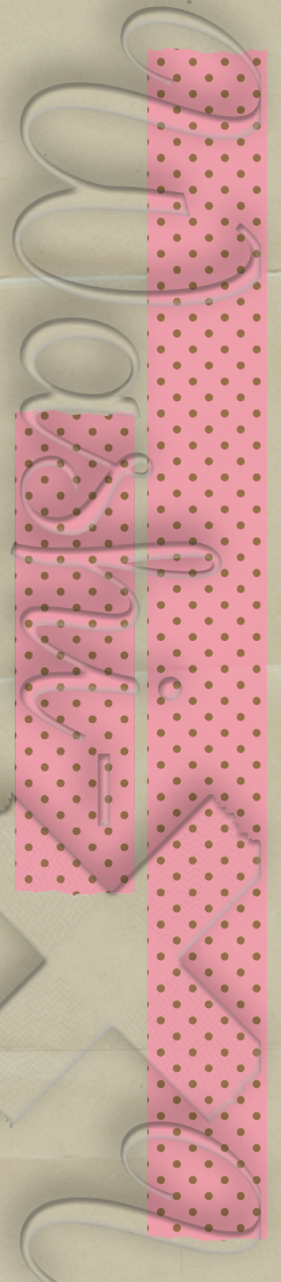 Pink-brown dots patterned washi tape