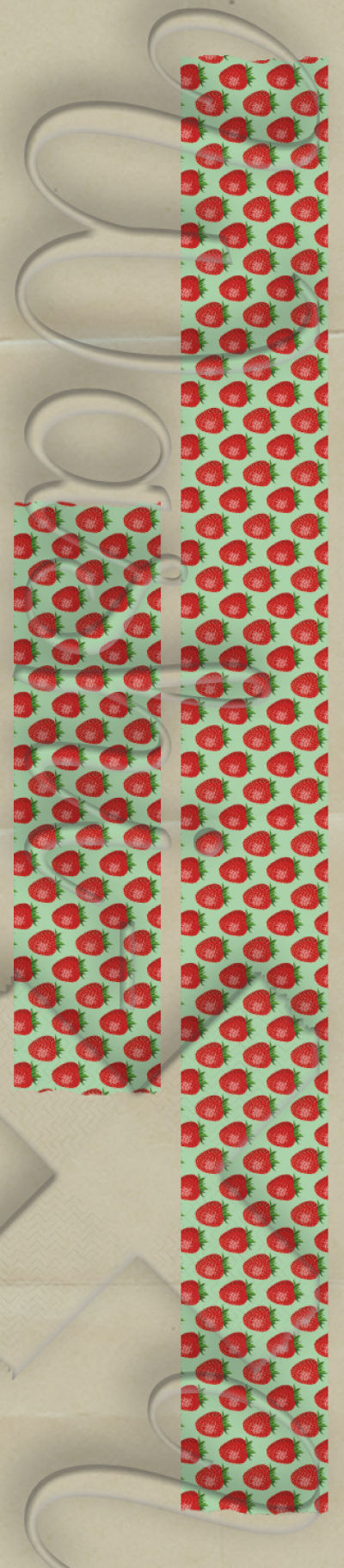 Strawberry patterned washi tape