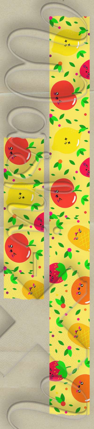 Fruits patterned washi tape