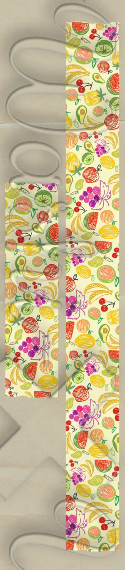 Painted fruits patterned washi tape
