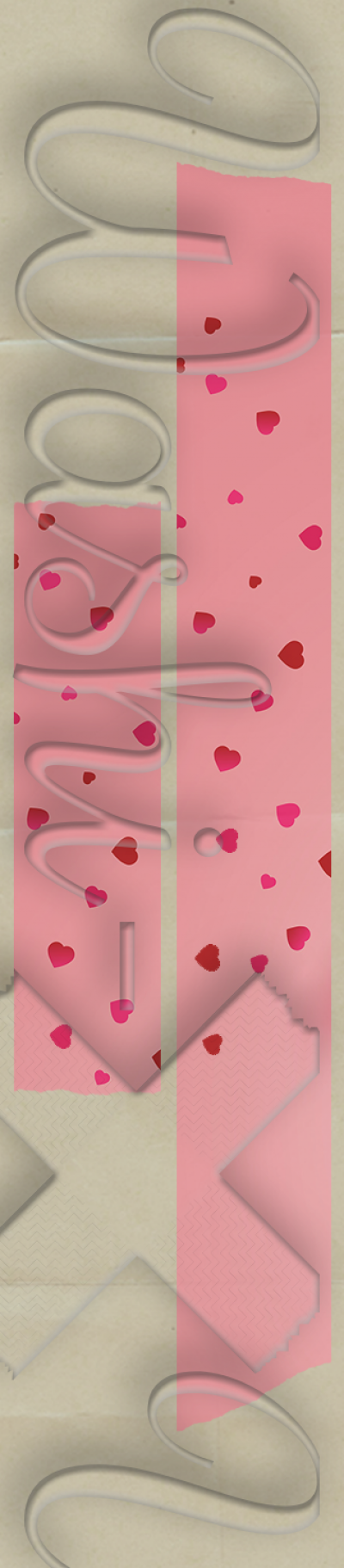 Washi-X Washi Tape Romantic pink air and hearts patterned washi tape