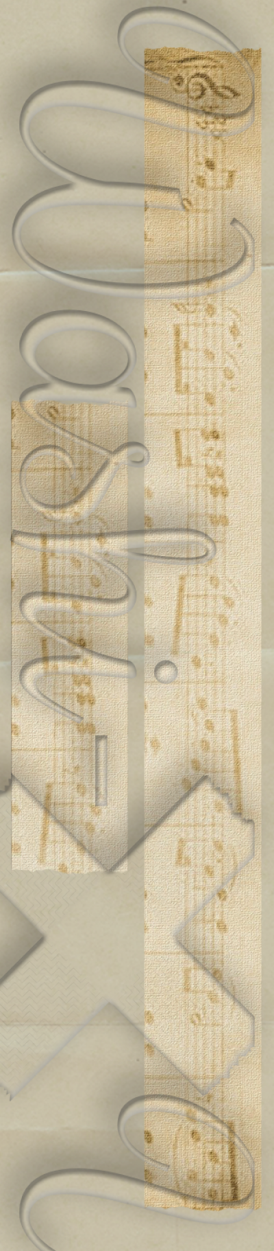 Music sheet patterned washi tape style 3