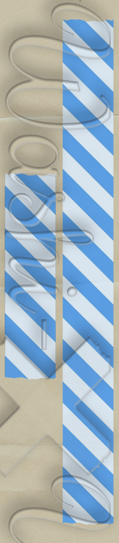 Blue lines patterned washi tape