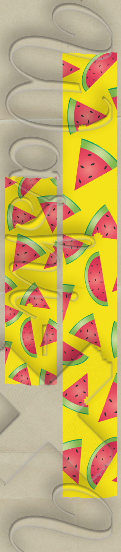 Watermelon patterned washi tape style 1